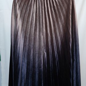 Rok Plisket Bludru Velvet Premium Gradasi-Purple Blue