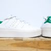 Sneakers Adidas Stan Smith Bonega Woman-White Green - Gambar 3