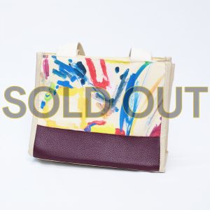 Tas Kanvas Wear Luca-Beige Maroon