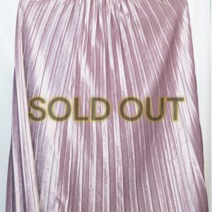 Rok Plisket Bludru Velvet Premium-Purple
