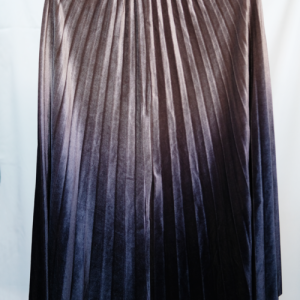 Rok Plisket Bludru Velvet Premium Gradasi-Purple Blue